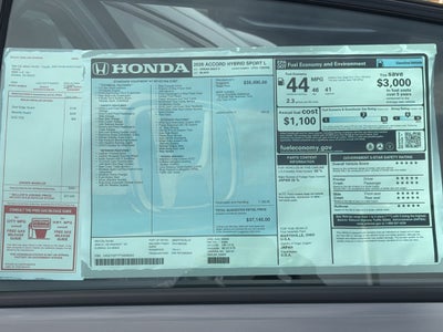 2026 Honda Accord Hybrid Sport-L