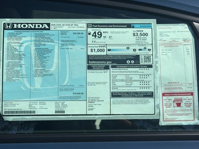 2026 Honda Civic Hybrid Sport Touring