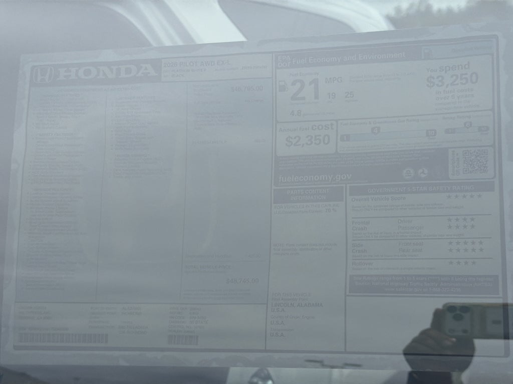2026 Honda Pilot EX-L