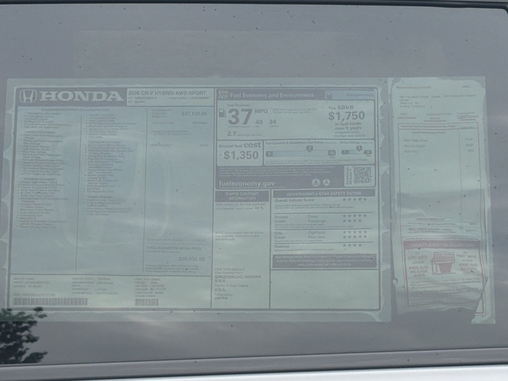2026 Honda CR-V Hybrid Sport