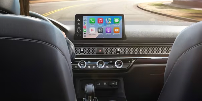 Modern Honda Civic interior with intuitive touchscreen display.